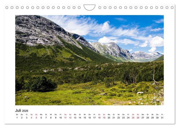 Produktbild: Norwegen - Faszinierende Welt der Fjorde (Wandkalender 2026 DIN A4 quer), CALVENDO Monatskalender