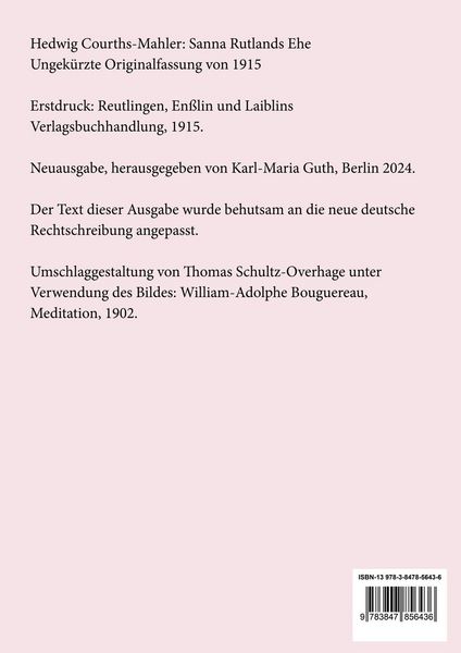Produktbild: Sanna Rutlands Ehe (Gro&szlig;druck)