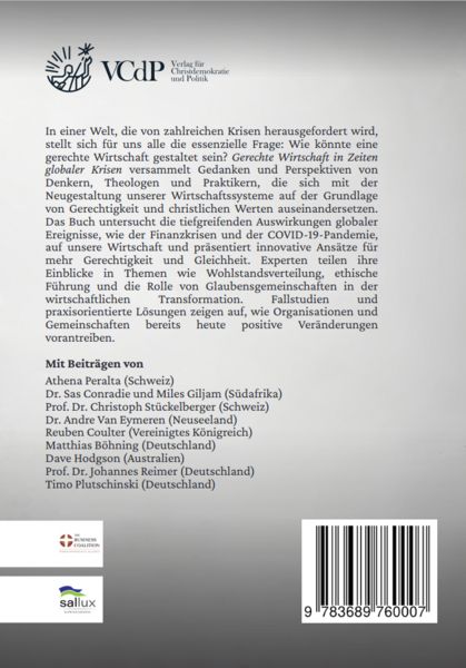 Produktbild: Gerechte Wirtschaft in Zeiten globaler Krisen