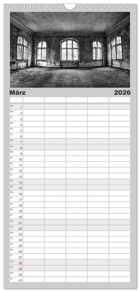 Produktbild: Familienplaner 2026 - Lost Beauty mit 5 Spalten (Wandkalender, 21 x 45 cm) CALVENDO