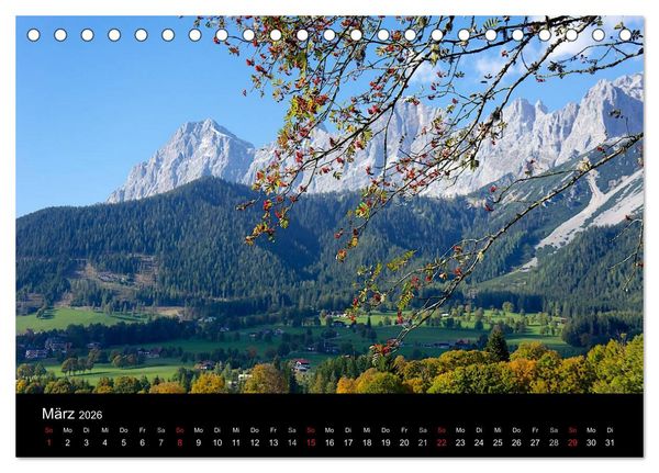 Produktbild: Der Dachstein - Massiv in den Alpen (Tischkalender 2026 DIN A5 quer), CALVENDO Monatskalender