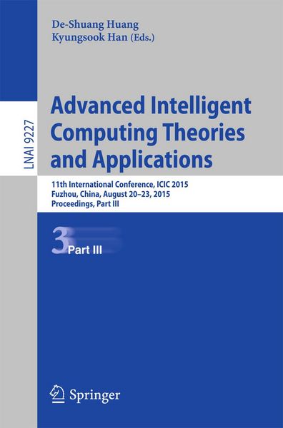 Produktbild: Advanced Intelligent Computing Theories and Applications