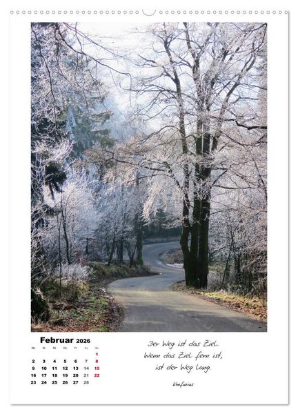 Produktbild: Wege durchs Jahr - Spazierg&auml;nge im sch&ouml;nen Nordhessen (Wandkalender 2026 DIN A2 hoch), CALVENDO Monatskalender