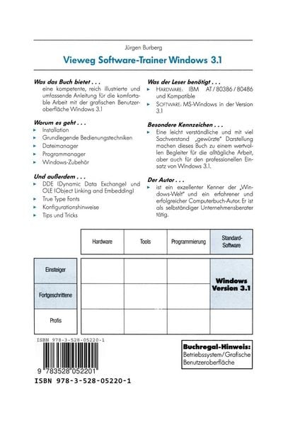 Produktbild: Vieweg-Software-Trainer Windows 3. 1