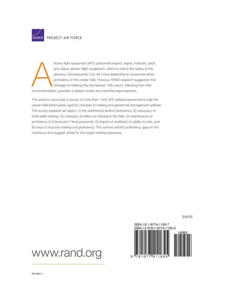Produktbild: Hardison, C: Training Needs of the Aircrew Flight Equipment