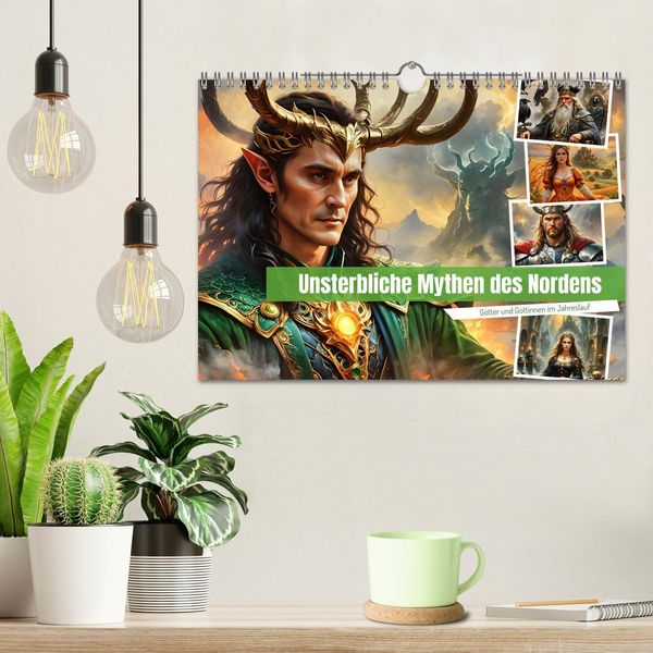 Produktbild: Unsterbliche Mythen des Nordens (Wandkalender 2026 DIN A4 quer), CALVENDO Monatskalender