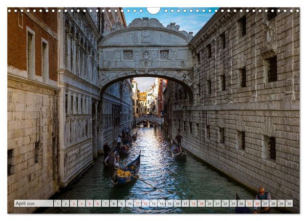 Produktbild: Wundervolles Venedig (Wandkalender 2026 DIN A3 quer), CALVENDO Monatskalender