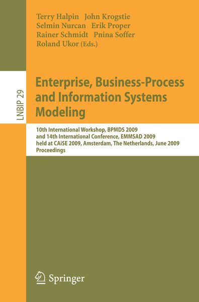 Produktbild: Enterprise, Business-Process and Information Systems Modeling