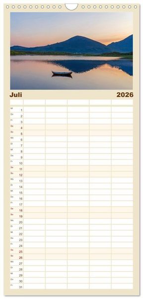 Produktbild: Familienplaner 2026 - Lofoten - Norwegische Trauminseln mit 5 Spalten (Wandkalender, 21 x 45 cm) CALVENDO