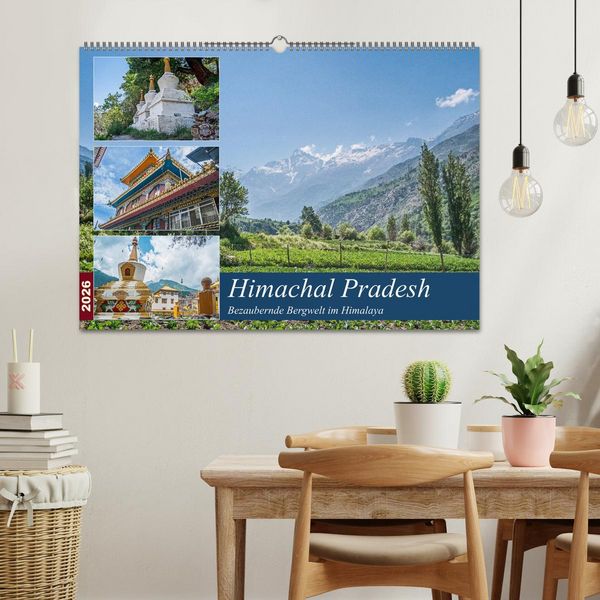 Produktbild: Himachal Pradesh - Bezaubernde Bergwelt im Himalaya (Wandkalender 2026 DIN A2 quer), CALVENDO Monatskalender