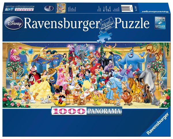 Puzzle Ravensburger Disney Gruppenfoto Panorama 1000 Teile
