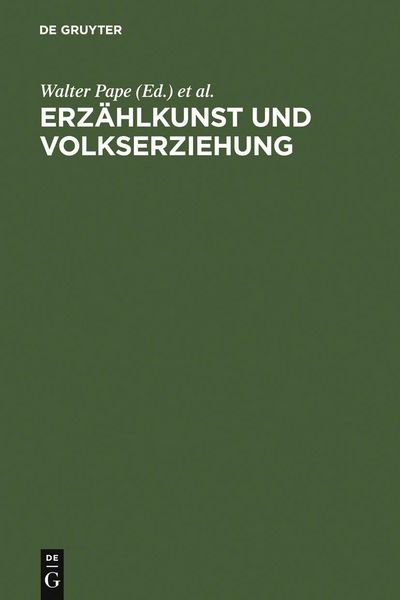 Produktbild: Erz&auml;hlkunst und Volkserziehung