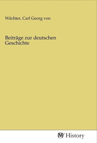 Produktbild: Beitr&auml;ge zur deutschen Geschichte