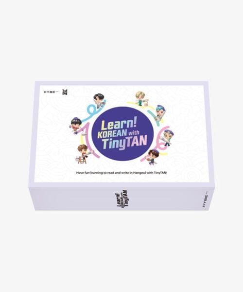 Learn! KOREAN With TinyTAN | 2-Book-Set | With Motipen | Korean Learning for Beginners With BTS Voices | Korean Keyboard Stickers | Flash Cards, Set