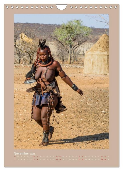 Produktbild: Besuch bei den Himbas - Namibia (Wandkalender 2026 DIN A4 hoch), CALVENDO Monatskalender