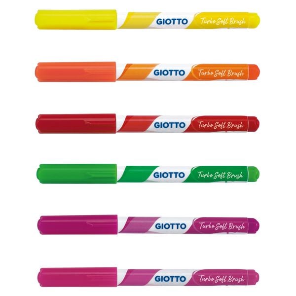 Produktbild: GIOTTO Pinselstifte Fluo Brush Pen 6 St&uuml;ck