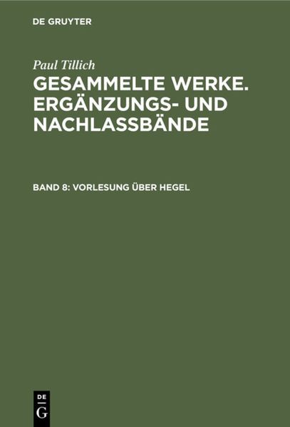Produktbild: Vorlesung &uuml;ber Hegel