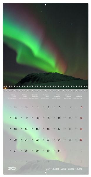 Produktbild: Galaxie cosmique (Calendrier mural carr&eacute; 2026 30x30 cm) Calendrier double avec une page pour vos prises de notes