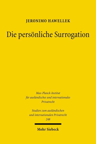 Produktbild: Die pers&ouml;nliche Surrogation