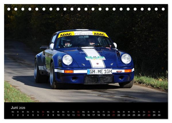 Produktbild: Bergrennen und Rallye im Porsche (Tischkalender 2026 DIN A5 quer), CALVENDO Monatskalender