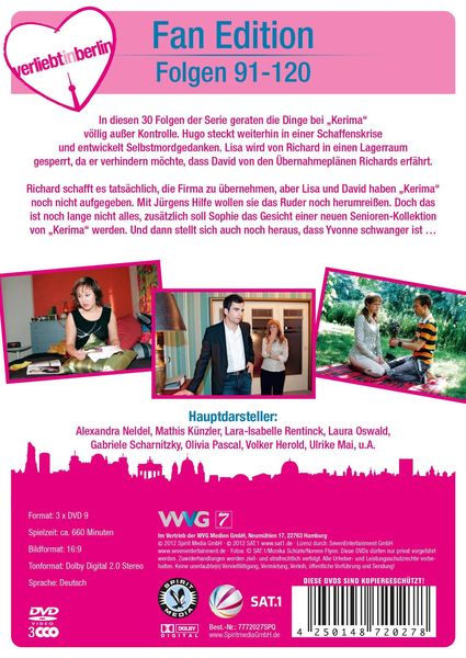 Produktbild: Verliebt in Berlin Box 4 &ndash; Folgen 91-120 [3 DVDs]
