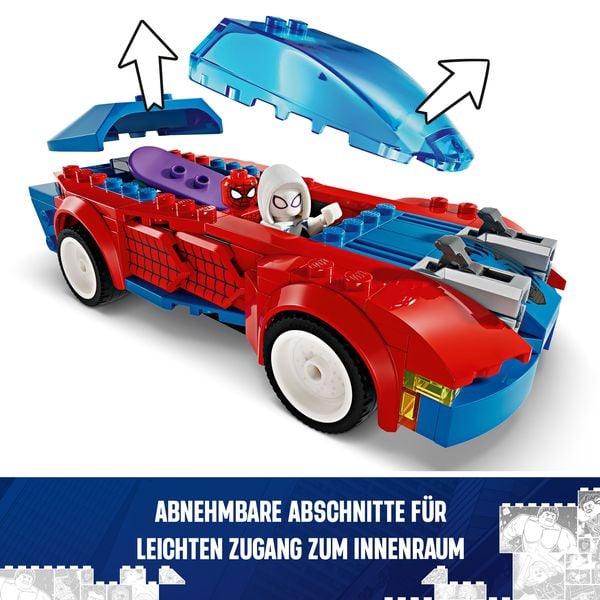 LEGO Marvel 76279 Spider-Mans Rennauto & Venom Green Goblin Spielzeug-Set