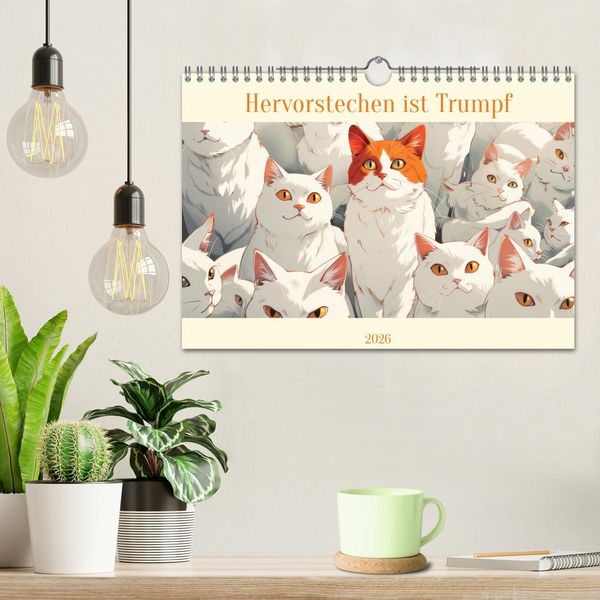 Produktbild: Hervorstechen ist Trumpf (Wandkalender 2026 DIN A4 quer), CALVENDO Monatskalender