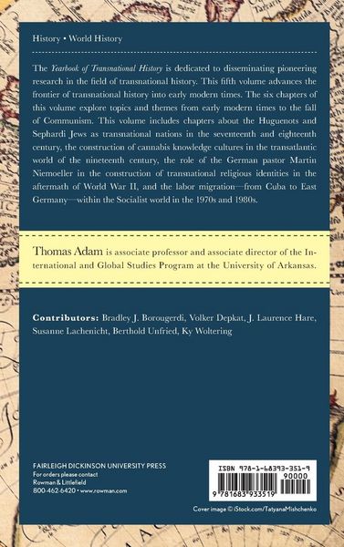 Produktbild: Yearbook of Transnational History