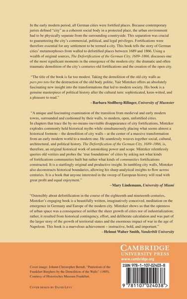 Produktbild: The Defortification of the German City, 1689 1866