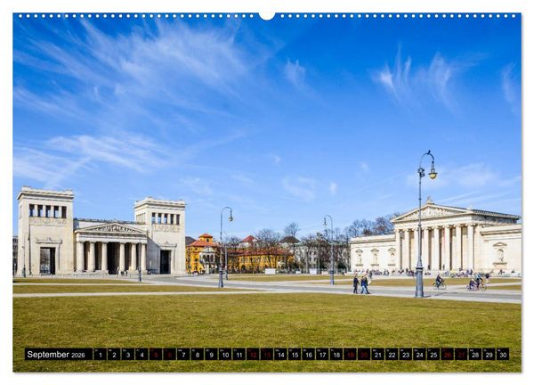 Produktbild: M&uuml;nchen entdecken - Die Sch&ouml;nheit der Bayerischen Metropole (Wandkalender 2026 DIN A2 quer), CALVENDO Monatskalender
