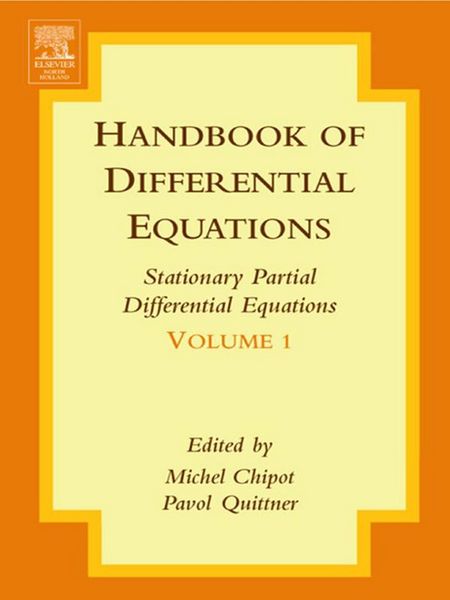 Produktbild: Handbook of Differential Equations: Stationary Partial Differential Equations