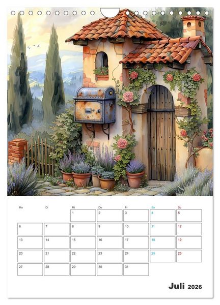 Produktbild: Zeitreise - Der vintage Briekasten Kalender (Wandkalender 2026 DIN A4 hoch), CALVENDO Monatskalender