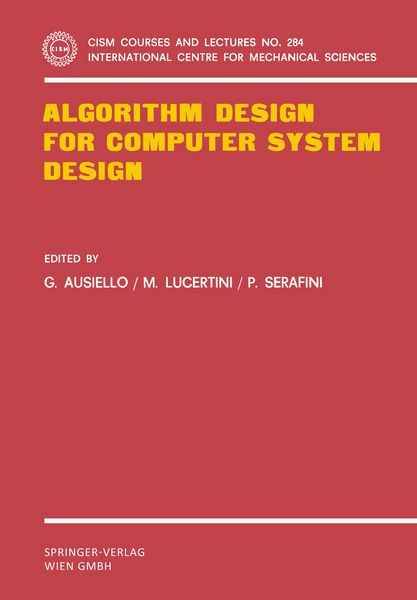 Produktbild: Algorithm Design for Computer System Design