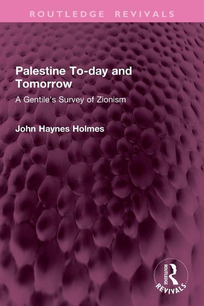 Produktbild: Palestine To-day and Tomorrow