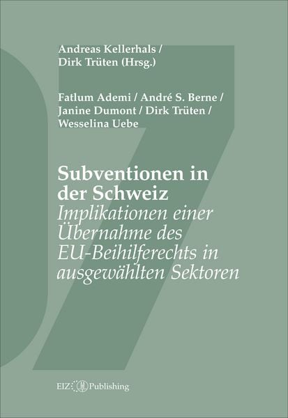 Produktbild: Subventionen in der Schweiz