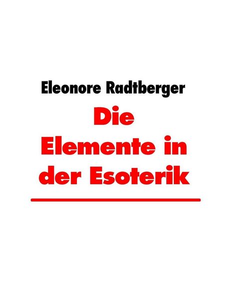 Produktbild: Die Elemente in der Esoterik