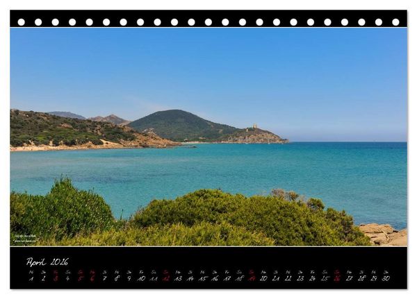 Produktbild: Sardinien Panoramakalender / CH-Version (Tischkalender 2026 DIN A5 quer), CALVENDO Monatskalender