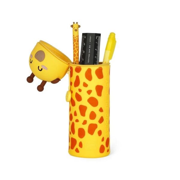 Produktbild: Legami 2-in-1 Federm&auml;ppchen aus Silikon - Kawaii - Giraffe