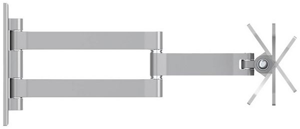 Produktbild: Neomounts FPMA-W830 Monitor-Wandhalterung 1 Display(s) 25,4 cm (10") - 68,6 cm (27") Silber Neigbar, Schwenkbar, Ausziehbar