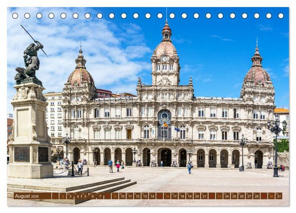 Produktbild: Faszinierende St&auml;dte Westeuropas - von Lissabon bis Antwerpen (Tischkalender 2026 DIN A5 quer), CALVENDO Monatskalender
