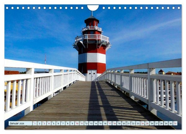 Produktbild: Leuchtt&uuml;rme - Maritime Leuchtfeuer an den K&uuml;sten (Wandkalender 2026 DIN A4 quer), CALVENDO Monatskalender
