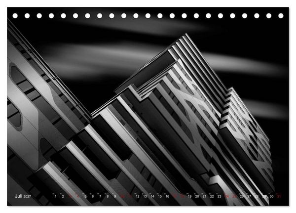 Produktbild: Monochrome Architektur (Tischkalender 2027 DIN A5 quer), CALVENDO Monatskalender
