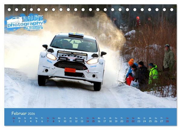 Produktbild: WRC Schweden White Open 2026 (Tischkalender 2026 DIN A5 quer), CALVENDO Monatskalender
