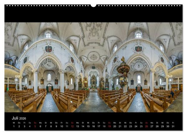 Produktbild: Kapellen, Kirchen und Kathedralen 2026 (hochwertiger Premium Wandkalender 2026 DIN A2 quer), Kunstdruck in Hochglanz