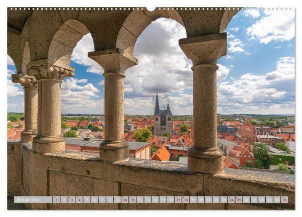 Produktbild: Quedlinburg - 1000 Jahre Geschichte im Harz (hochwertiger Premium Wandkalender 2026 DIN A2 quer), Kunstdruck in Hochglanz