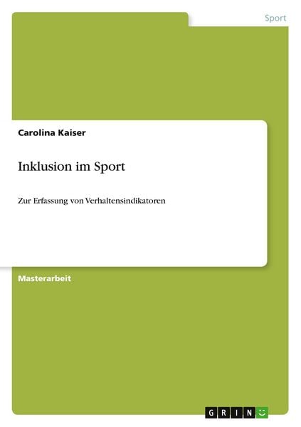 Produktbild: Inklusion im Sport