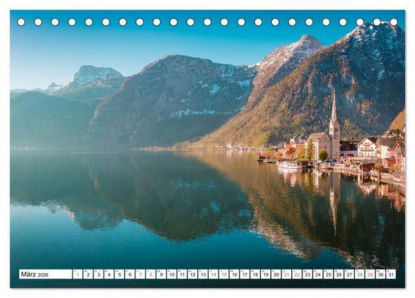 Produktbild: Hallstatt - Impressionen im Fr&uuml;hling (Tischkalender 2026 DIN A5 quer), CALVENDO Monatskalender