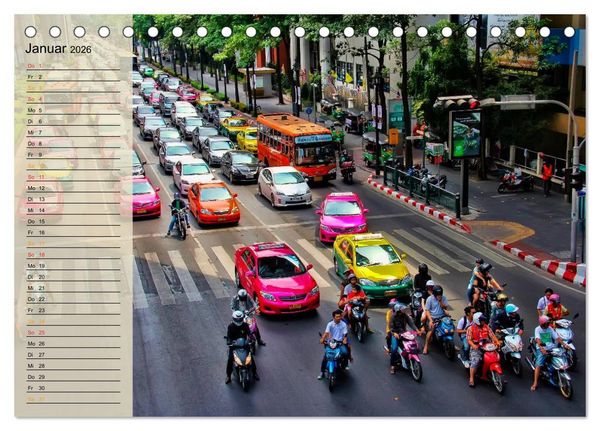 Produktbild: Bangkok - K&ouml;nigreich Thailand (Tischkalender 2026 DIN A5 quer), CALVENDO Monatskalender