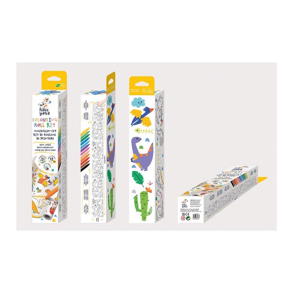 Produktbild: HAKUYOKA Wachsmalkreiden-Set Dino