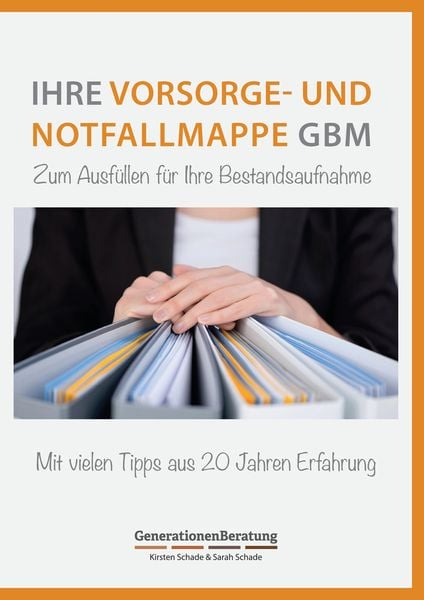 Produktbild: Vorsorge- und Notfallmappe GBM